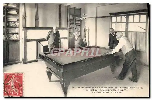 Cartes postales Billard Maison de retraite de l'Association des Artistes Dramatiques a Pont aux Dames Couilly