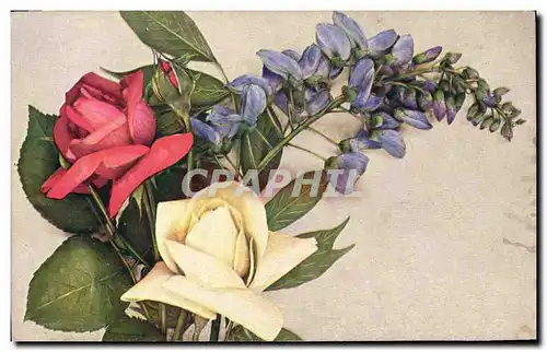 Cartes postales Fantaisie Fleurs