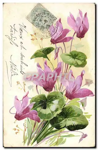 Cartes postales Fantaisie Fleurs