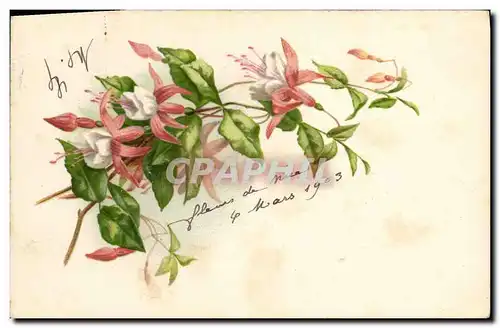 Cartes postales Fantaisie Fleurs