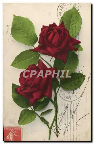 Cartes postales Fantaisie Fleurs