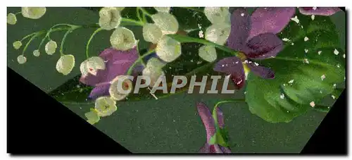 Cartes postales Fantaisie Fleurs Muguet