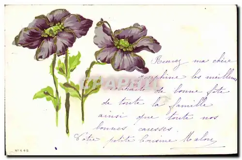 Cartes postales Fantaisie Fleurs