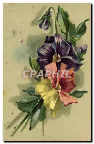 Cartes postales Fantaisie Fleurs