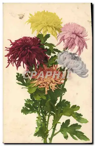 Cartes postales Fantaisie Fleurs