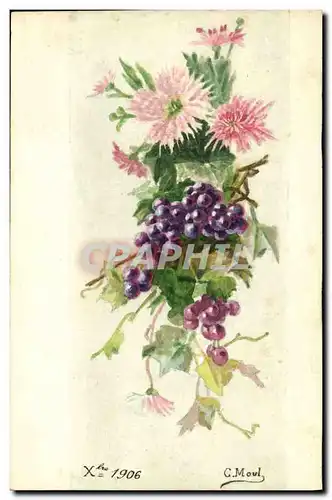 Cartes postales Fantaisie Fleurs