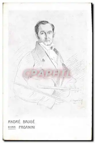 Cartes postales Andre Bauge dans Paganini