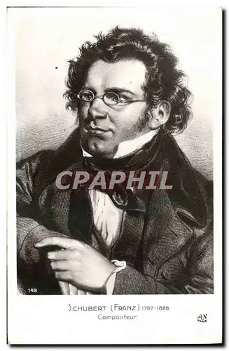 Cartes postales Schubert Compositeur