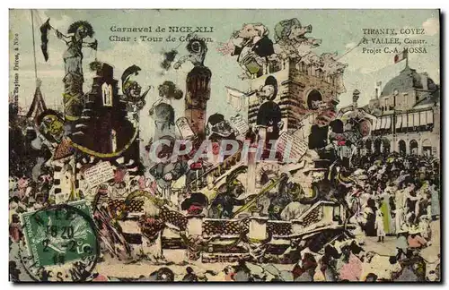 Ansichtskarte AK Cochon Porc Carnaval de Nice XLI Char Tour de cochon