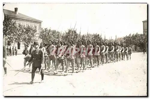 CARTE PHOTO Militaria Chasseurs Alpins