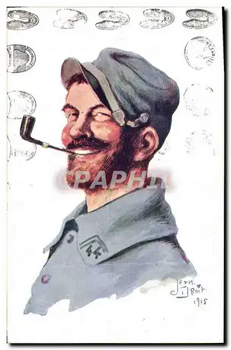 Cartes postales Fantaisie Illustrateur Militaria Soldat