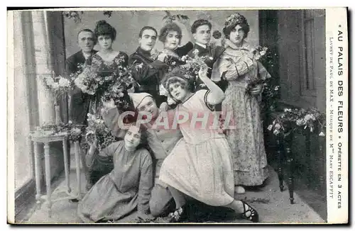 Cartes postales Theatre Au Palais des Fleurs Operette Paul de Max Mary Escafitt