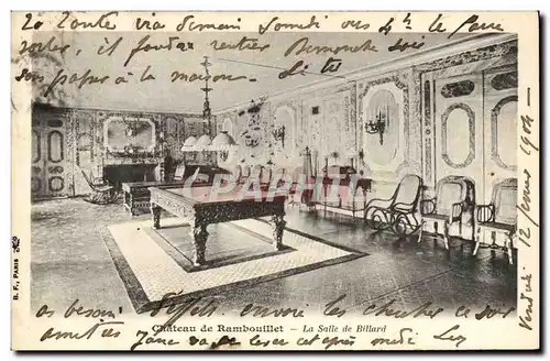 Cartes postales Billard Chateau de Rambouillet Salle de billard