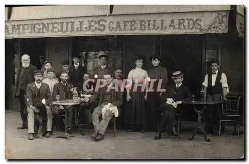 CARTE PHOTO Paris Champigneulles Billard Cafe