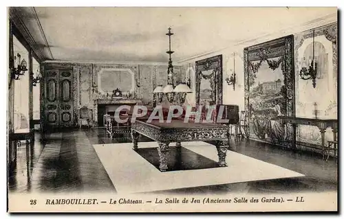 Cartes postales Billard Rambouillet le chateau La salle de jeu Ancienne salle des gardes