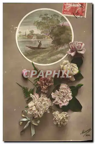 Cartes postales Fantaisie Fleurs