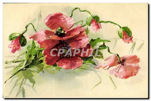 Cartes postales Fantaisie Fleurs