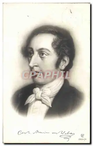 Cartes postales portrait musicien � identifier