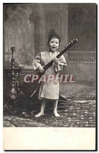 Cartes postales Enfant Musique