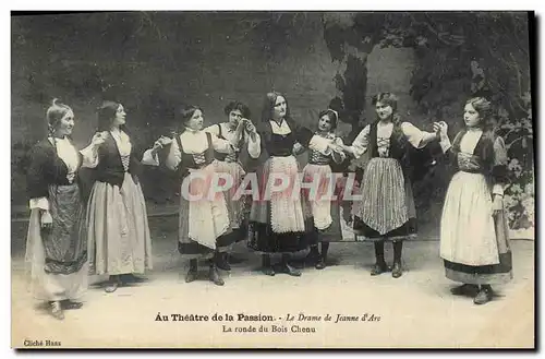 Cartes postales Au Theatre de la passion Le drame de Jeanne d&#39Arc La ronde du Bois Chenu