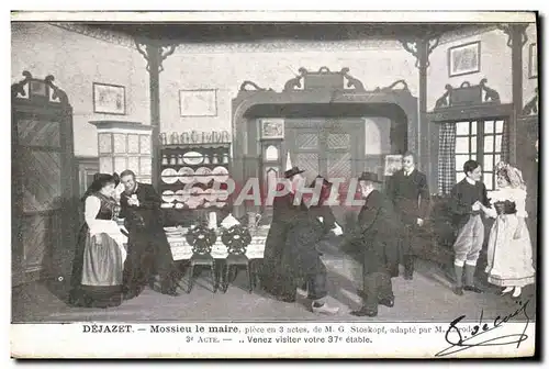 Cartes postales Theatre Dejazet Mossieur la maitre