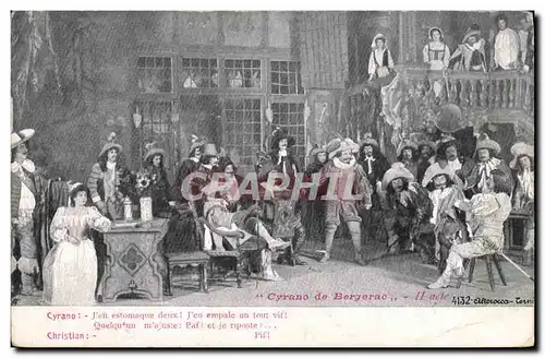 Cartes postales Theatre Cyrano de Bergerac J&#39en estomaque deux !