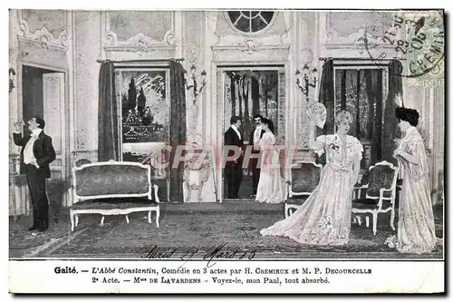 Cartes postales Theatre Paris Gaite L&#39abbe Constantin