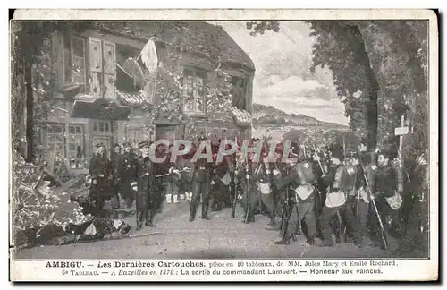Cartes postales Theatre Ambigu Les dernieres cartouches