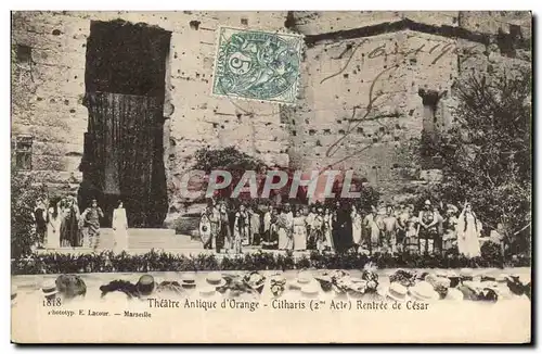 Cartes postales Theatre antique d&#39Orange Citharis Rentree de Cesar