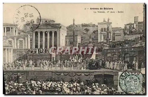 Cartes postales Theatre Arenes de Beziers La Vestale Ballet