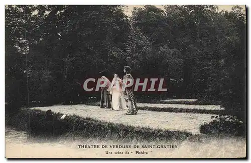 Cartes postales Theatre de verdure de Saint Gratien Une scene de Phedre