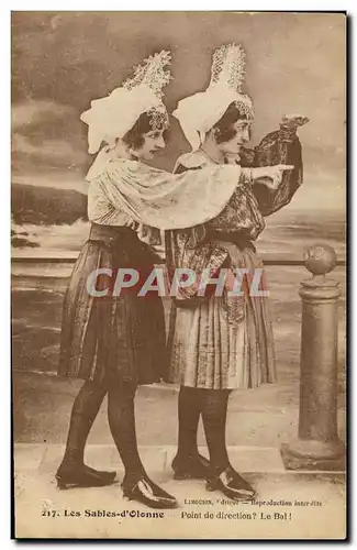 Cartes postales Folklore Les Sables d'Olonnne Point de direction Le bal