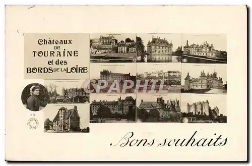 Cartes postales Chateaux de Touraine et des Pays de Loire