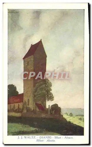 Cartes postales Fantaisie Illustrateur Hansi Alsace Illfurt