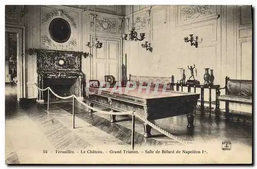 Cartes postales Billard Versailles le chateau Salle de billard de Napoleon 1er