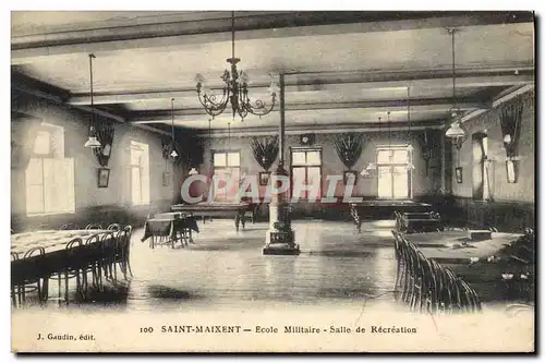 Ansichtskarte AK Billard Saint Maixent Ecole militaire Salle de recreation