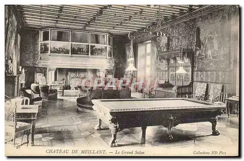 Ansichtskarte AK Billard Chateau de Meillant Le grand salon