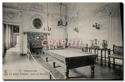 Cartes postales Billard Versailles le chateau Salle de billard de Napoleon 1er