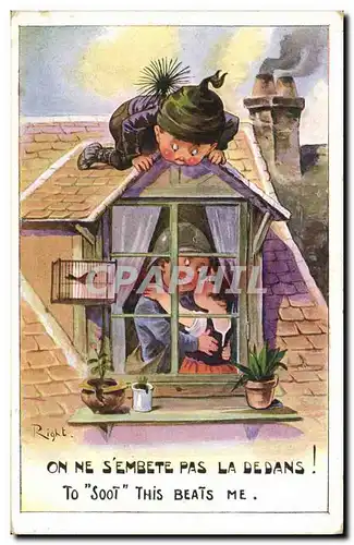 Cartes postales Fantaisie Illustrateur Right Enfants Ramoneur