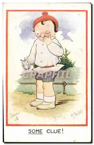 Cartes postales Fantaisie Illustrateur Enfant Some clue !