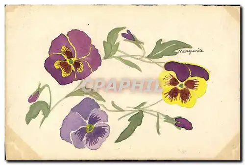 Cartes postales Fantaisie Fleurs