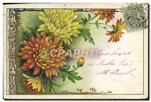 Cartes postales Fantaisie Fleurs