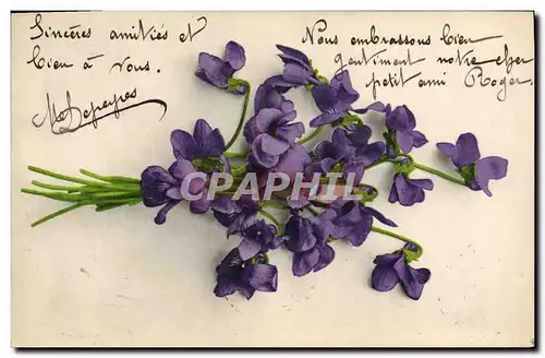 Cartes postales Fantaisie Fleurs