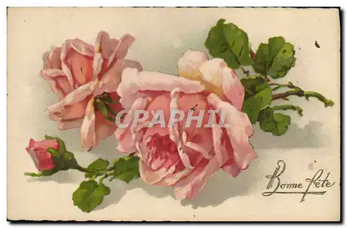 Cartes postales Fantaisie Fleurs