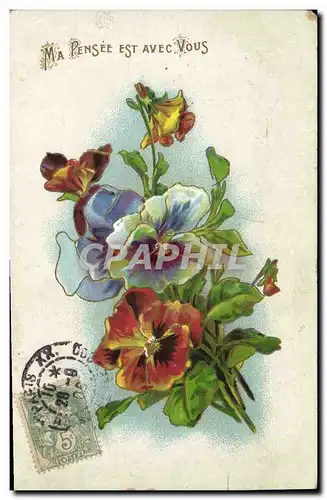 Cartes postales Fantaisie Fleurs