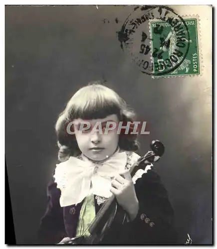 Cartes postales Enfant Violon