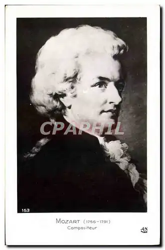 Cartes postales Mozart Compositeur