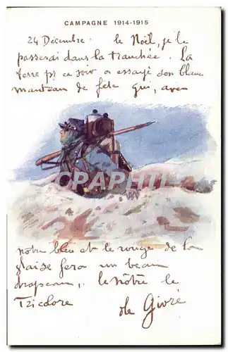 Cartes postales Militaria Campagne 1914 1915