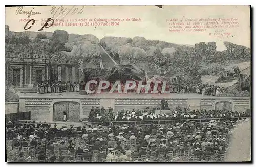 Cartes postales Theatre Armide Drame heroique Quinault Gluck Beziers 1904