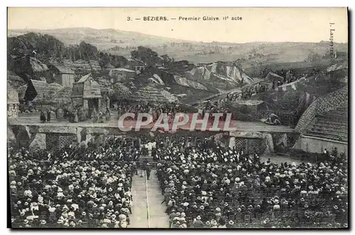 Ansichtskarte AK Theatre Beziers Premier Glaive